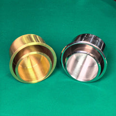 Built-In Metal Cup Holder for Poker Tables | Recessed Drink Insert, 6 Sizes