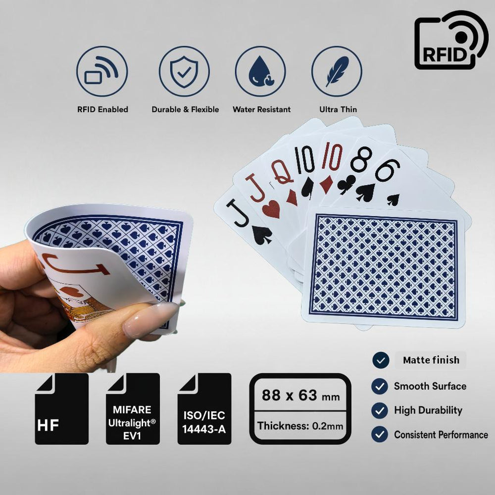 Pro RFID Poker Cards - HF Anti-Cheating Live Game Tracking