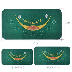 Professional Rectangular Rubber Poker Mat - 3 Sizes Available