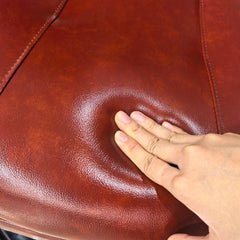 Adjustable Vintage Red Leather Casino Poker Chair - VIP Stool