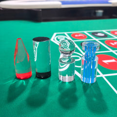 Crystal Clear Acrylic Roulette Mark | Modern Casino Win Marker