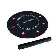 24“ / ”47" Round Texas Hold'em Poker Mat - Non-Slip Portable Top