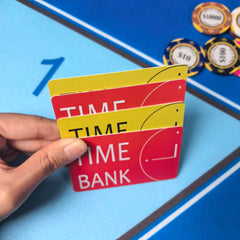 Poker Tournament Time Bank Cards | Soft PVC Chip Markers