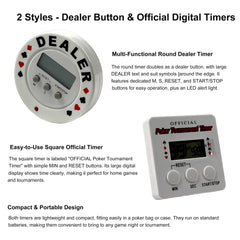 Digital Poker Tournament Countdown Timer | Blind Level Timing Equipment